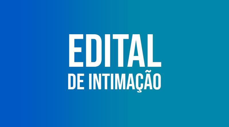 edital de intimação