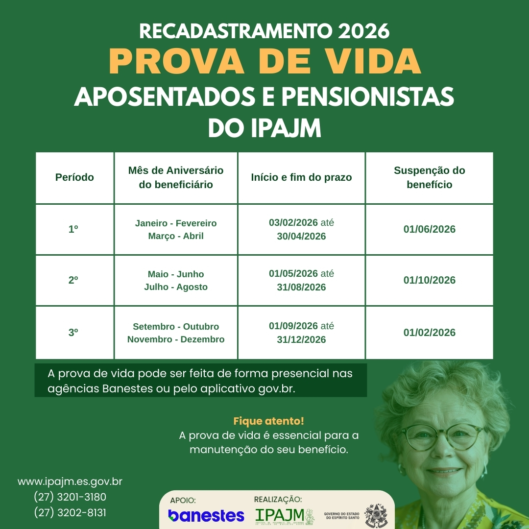 CARD RECADASTRAMENTO PROVA DE VIDA 2026
