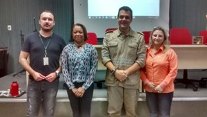 Gustavo Capucho, Liane Mara, Bruno Tadeu Rigo (Comandante 5º BBM), Cleonice Guarnier